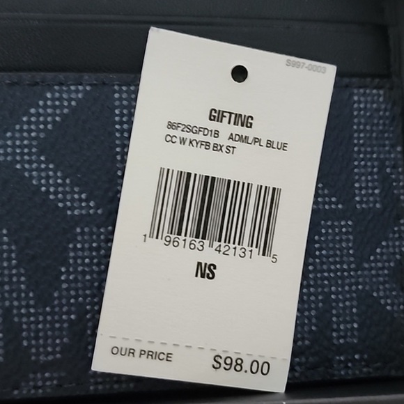 Michael Kors Cardholder Admiral Blue Gift Set - Picture 9 of 9